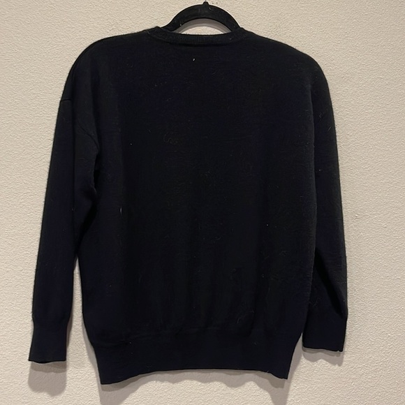 Sandro Paris| Charles Dream Pearl Wool Cashmere Blend Black Sweater| Small/1 - Picture 7 of 7